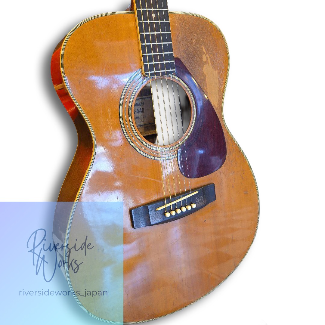 Rare YAMAHA FG-440 Green Label Vintage New Jacaranda