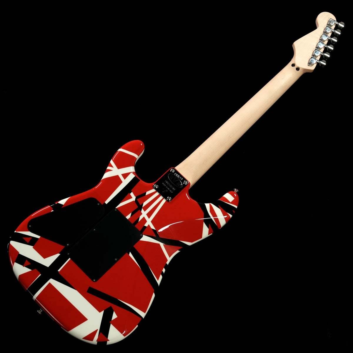 EVH Striped Series Red with Black Stripes
