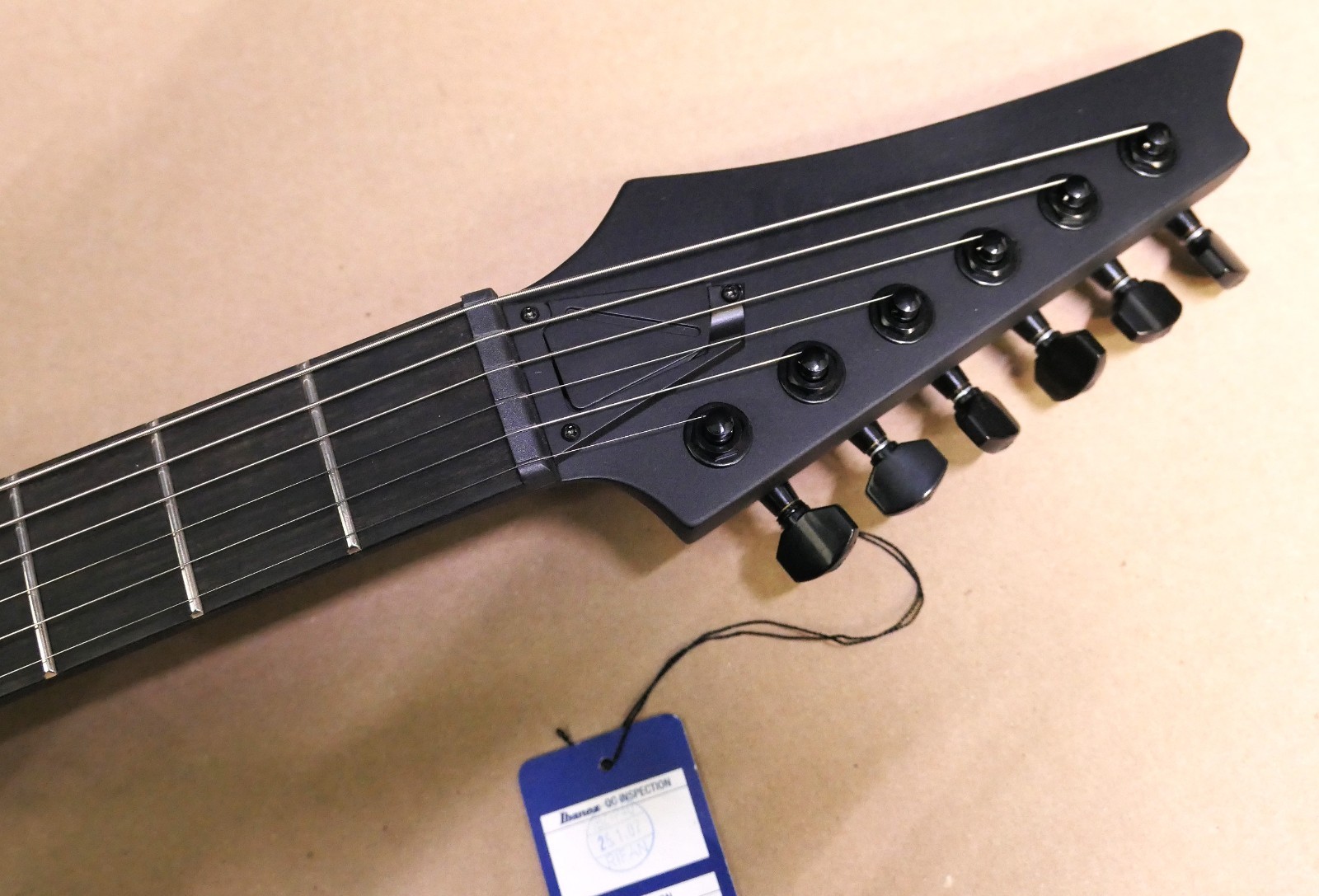 Ibanez Iron Label Reverse Head BARITONE RGRTB621 BKF SPOT MODEL NECK THRU BODY