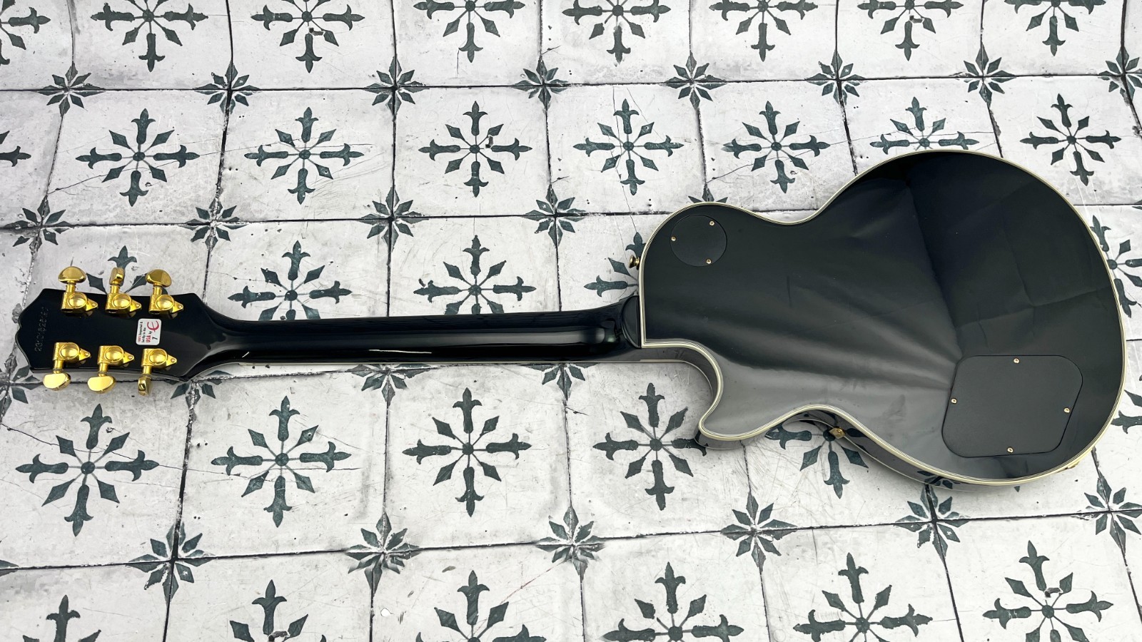 Epiphone “Inspired by Gibson Custom” Les Paul Custom • Ebony • 8.8 lb #0429