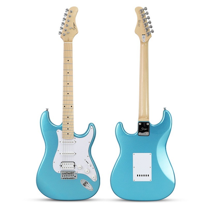 22-Fret Electric Guitar Alder Wood Body High Gloss Finish Adult Practice Guitar