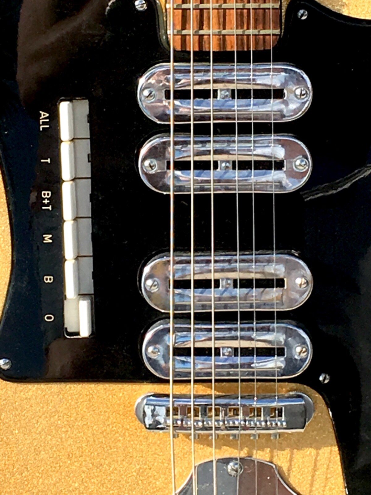 1964 Noble Grand Deluxe Sparkle Guitar by Crucianelli of Italy its magnificent
