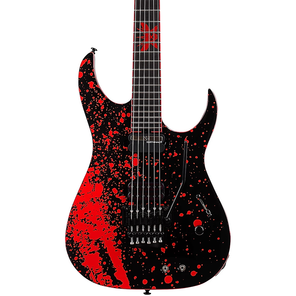 Schecter Guitar Research Sullivan King Banshee6 FRS Guitar Obsidian Blood