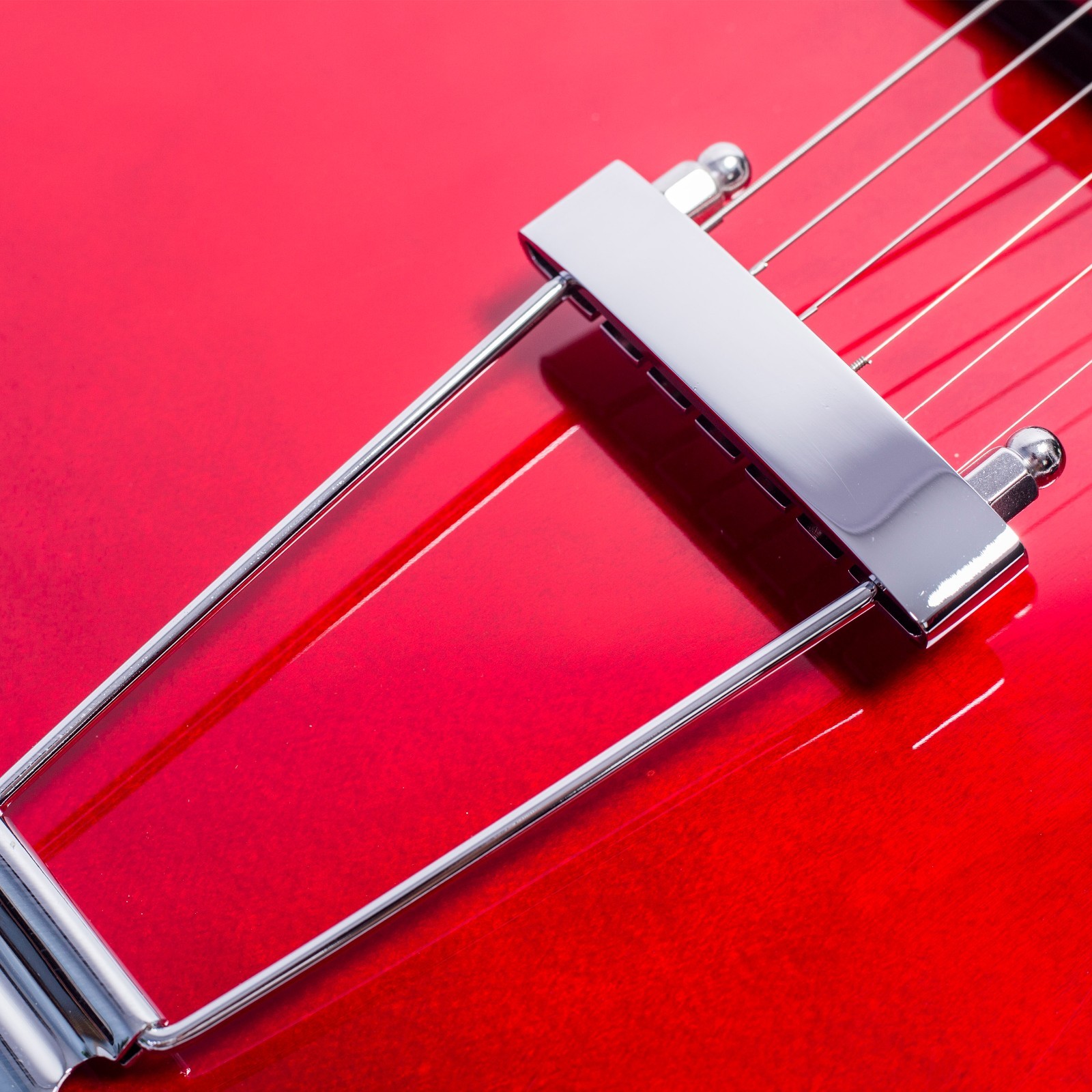 RED Jazz Electric Guitar Hollow Body Chrome Hardware P90 pickup （GROTE ）