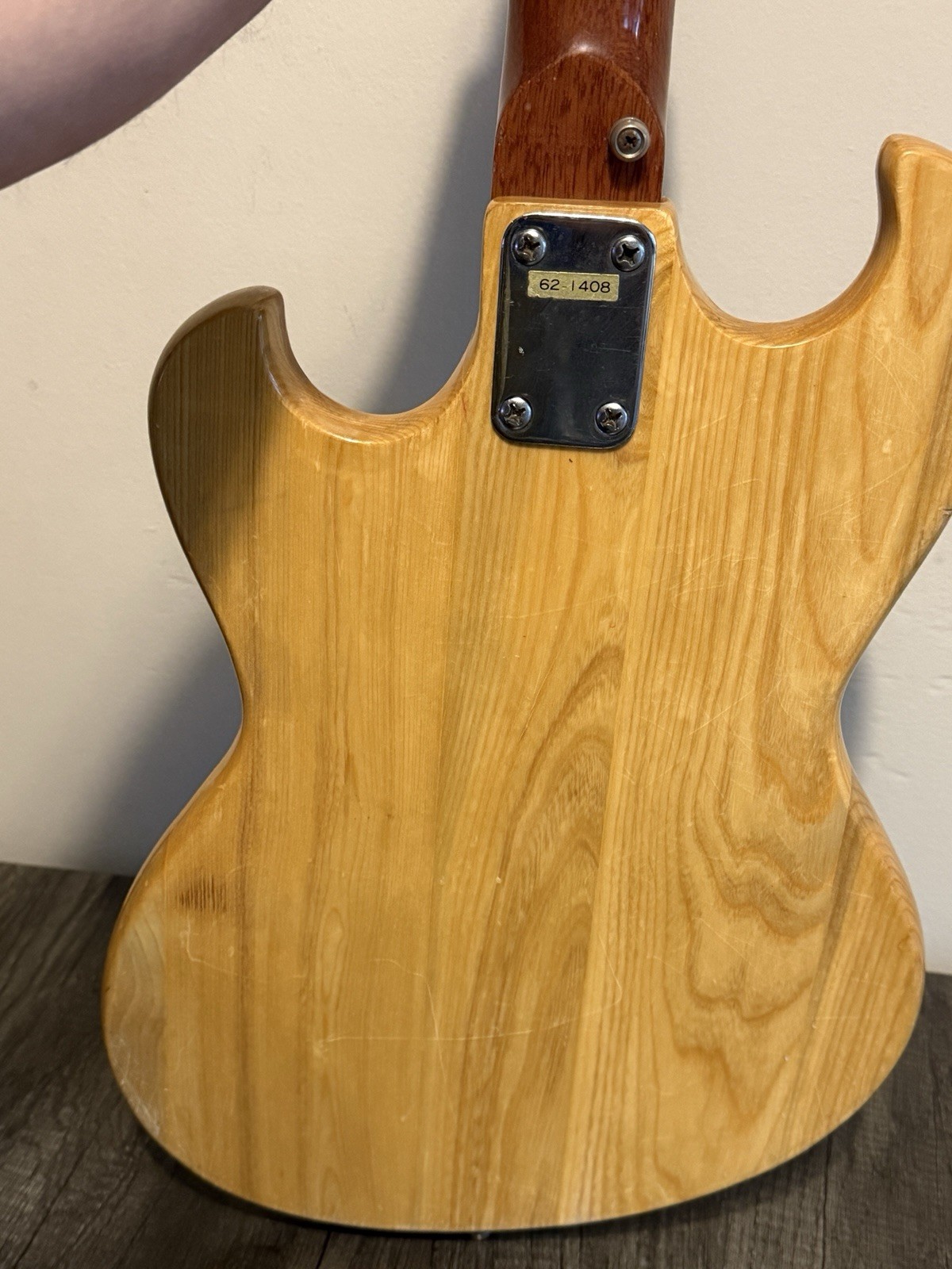 Vintage Samick Electric Guitar Late 1970s Solid Body Maple