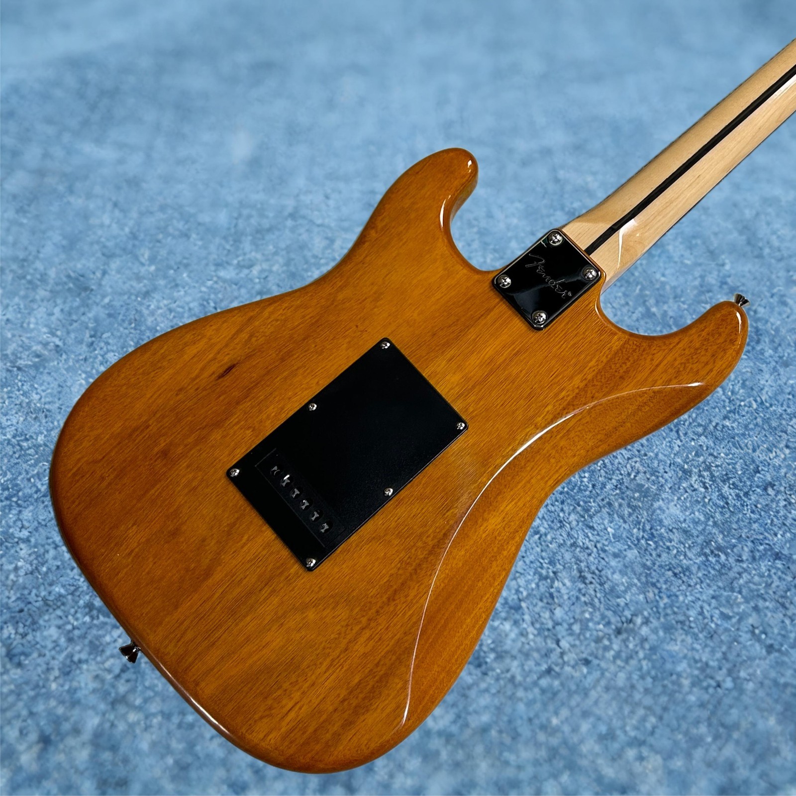 ST Electric Guitar Transparent Yellow Color Mahogany Body Black Pickguard
