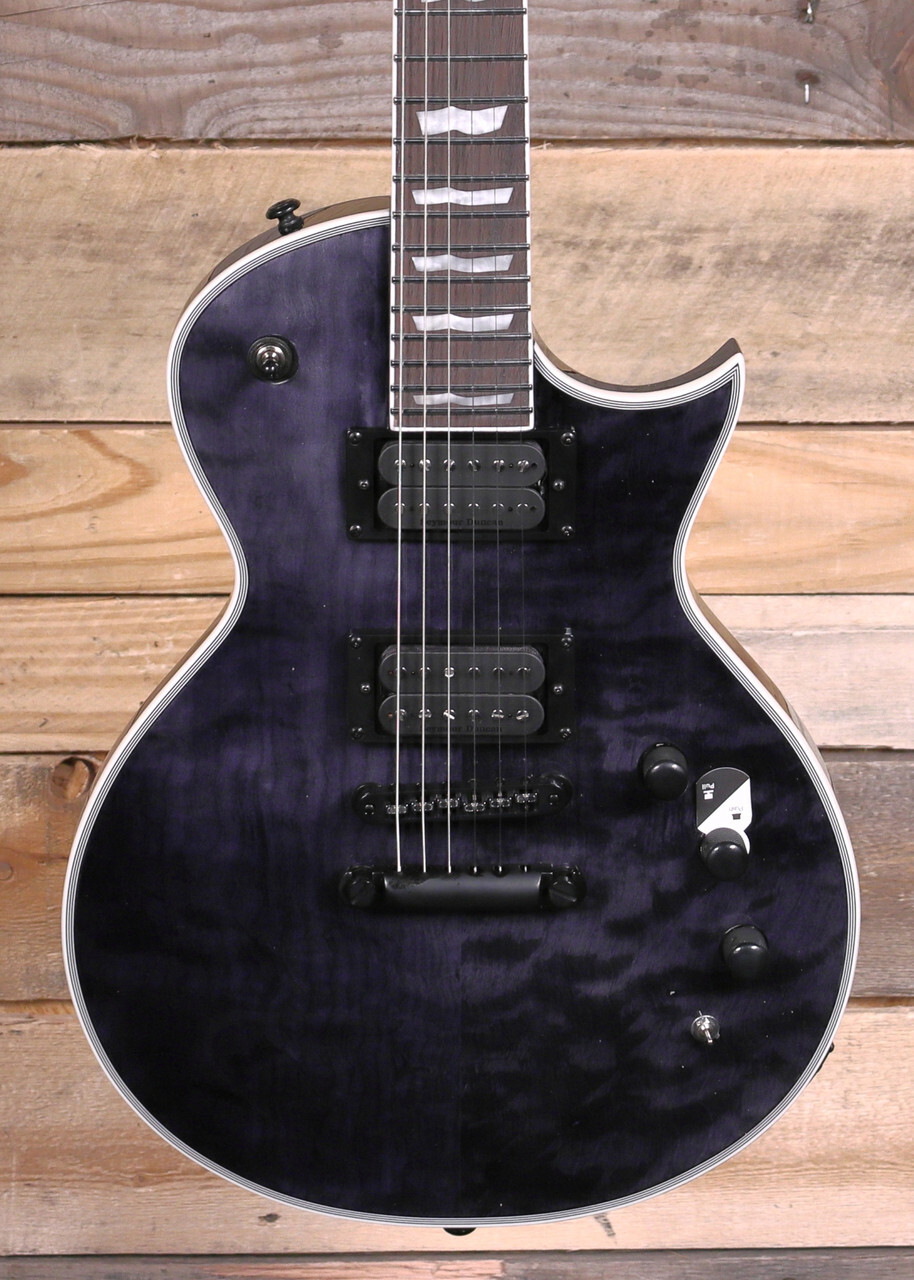 ESP LTD EC-1000 Piezo Electric Guitar See Thru Black