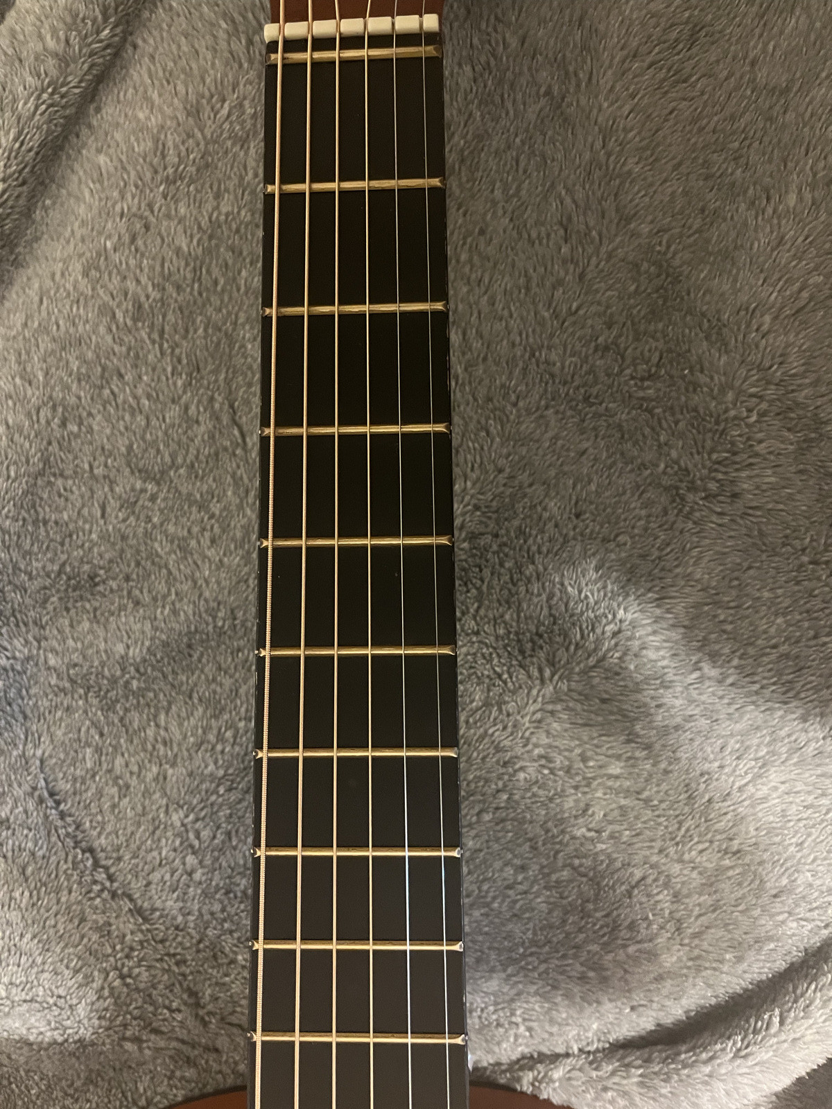 Playmate Acoustic Guitar-Newly Strung, Leather Carrying Case Included