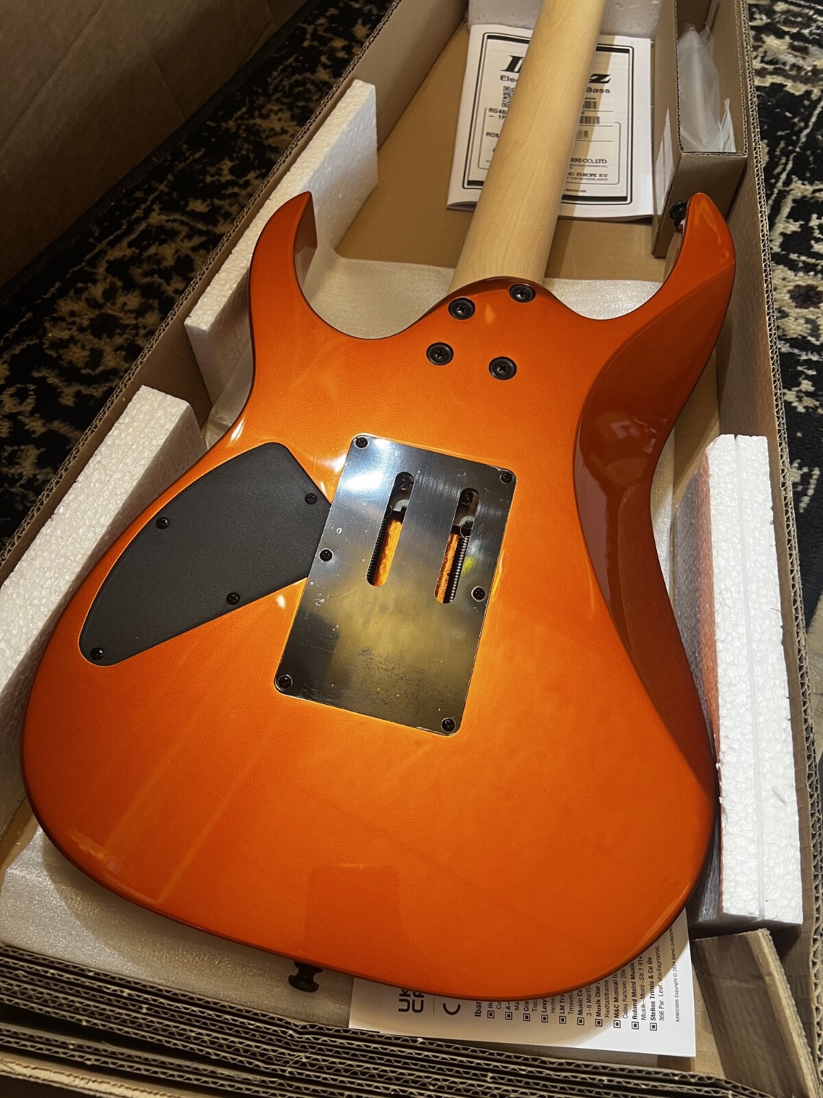 Ibanez RG460DX-ROM Electric Guitar – Roadster Orange Metallic (OPEN BOX)