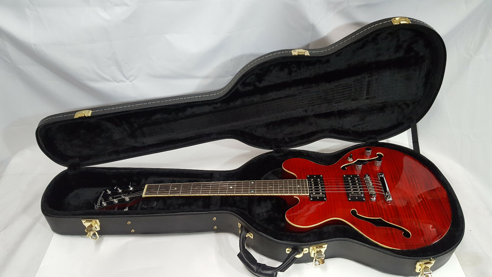 Paramount Premier SE Electric Violin Hollow Body Guitar with Hard Case – Nice!!