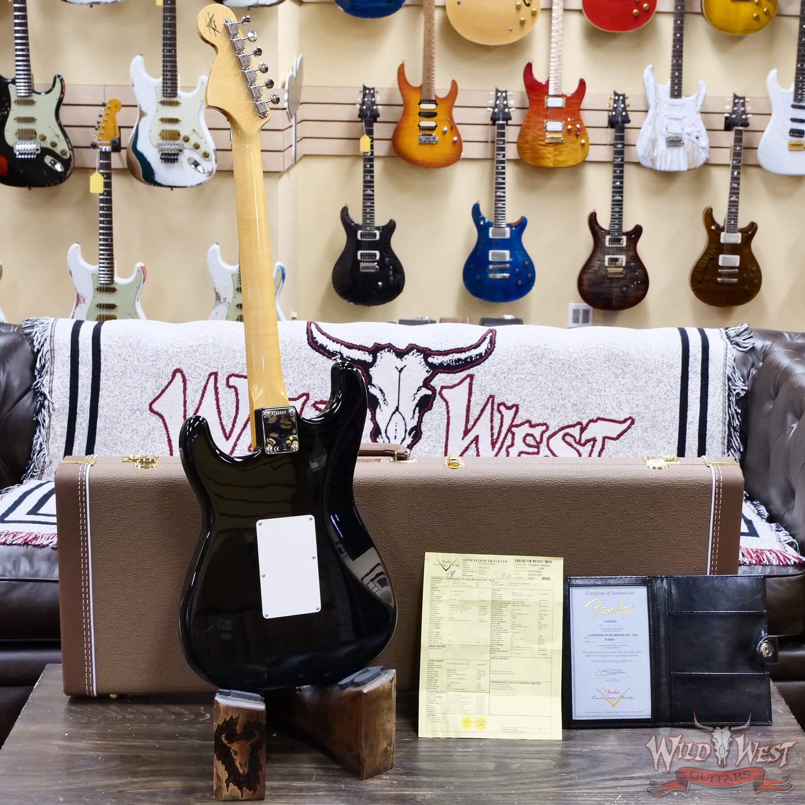 Fender Custom Shop Wild West Lightning Stratocaster Floyd Rose HSS NOS Black