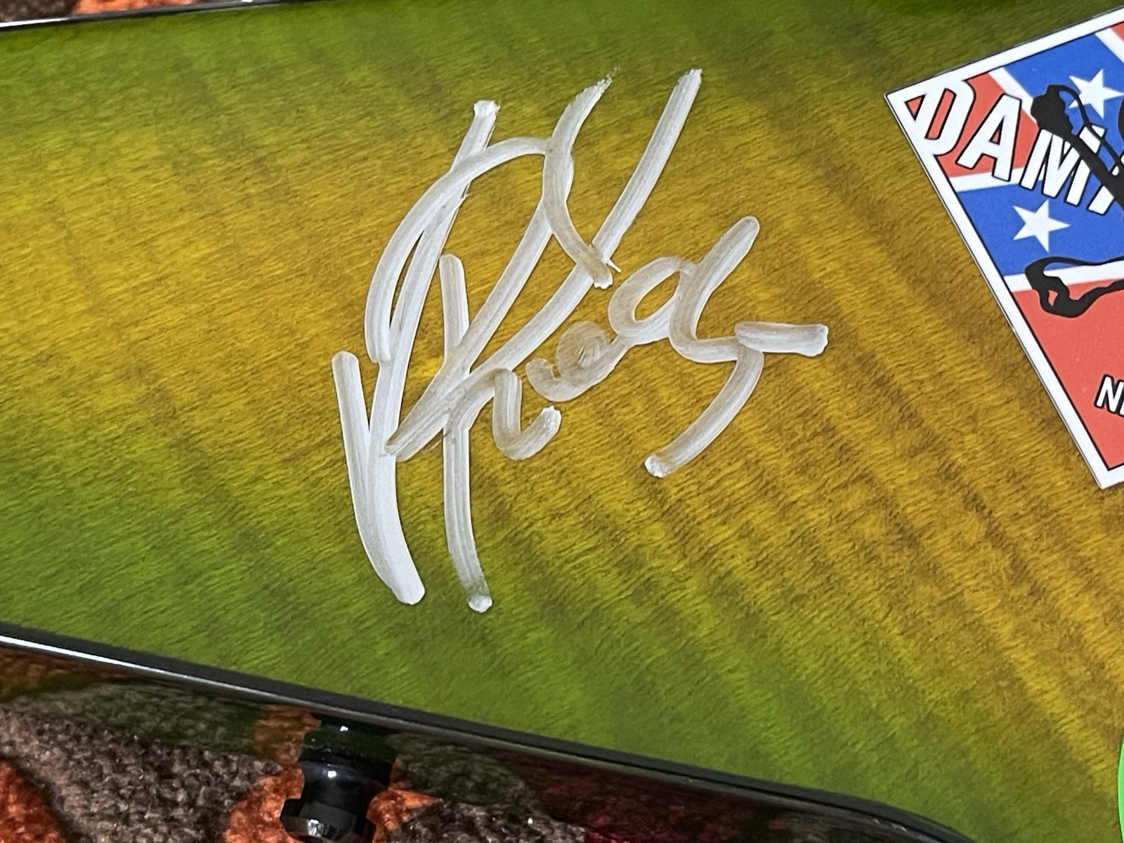 WASHBURN DIMEBAG DARRELL DIME SLIME 333 SIGNED GUITAR VINNIE PAUL DAMAGEPLAN