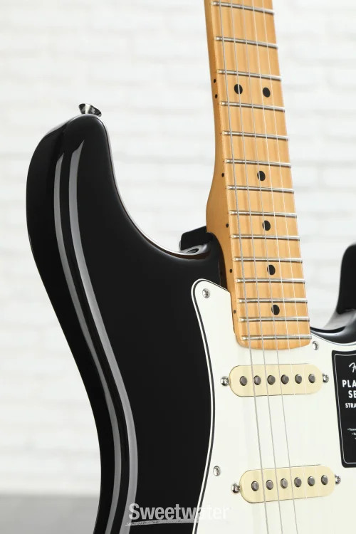 Fender Player II Stratocaster Electric Guitar – Black with Maple Fingerboard