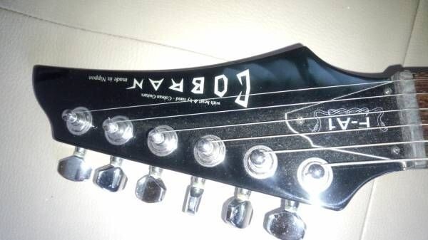 Electric Guitar Cobran F-A1 Black Color Good Condition Shipped from Japan