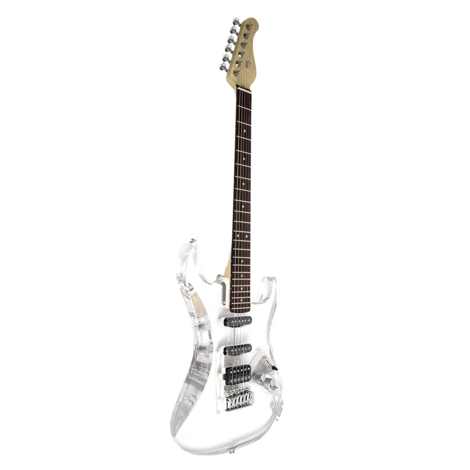 Single Coil -Single Coil-Humbucker Crystal Electric Guitar