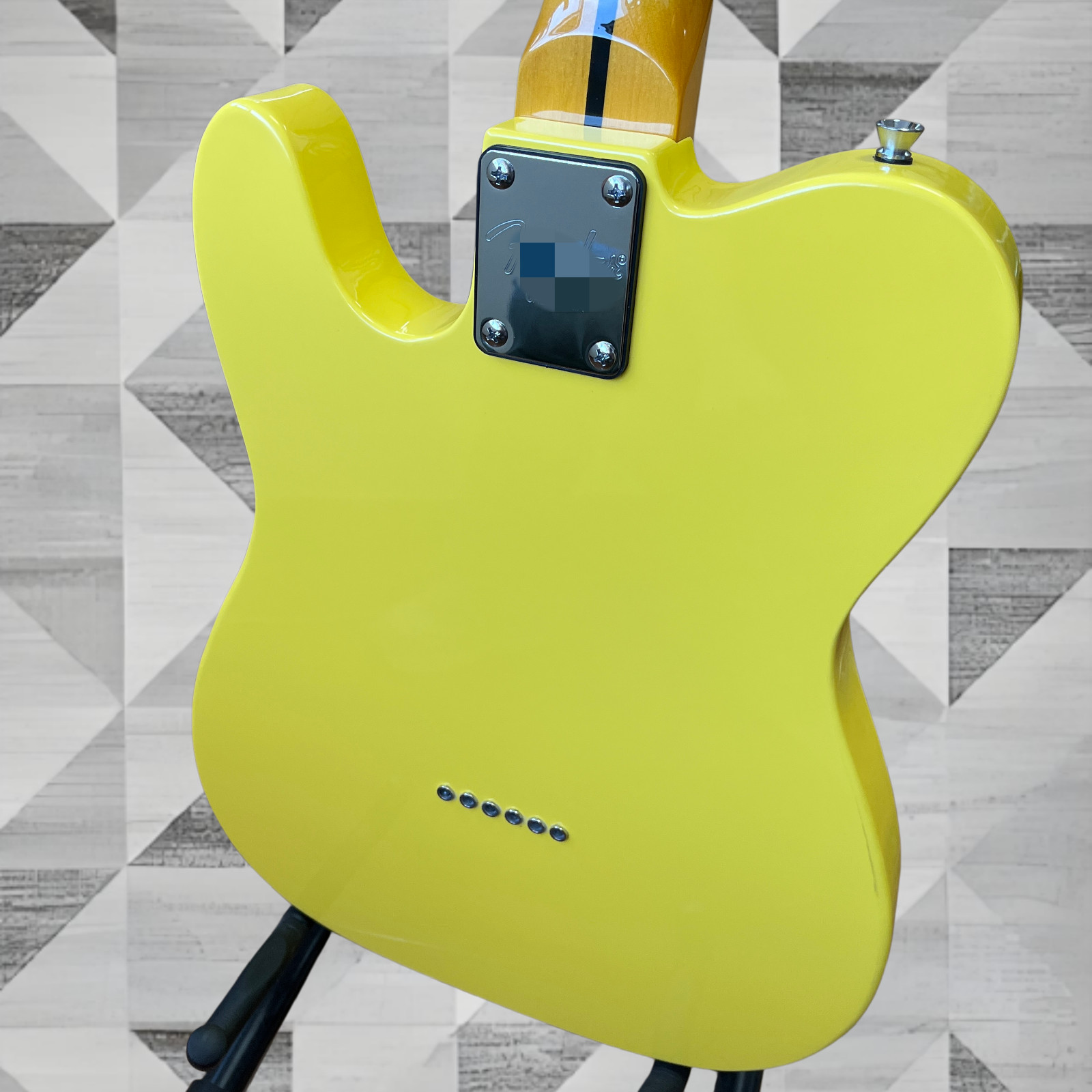 US Ship Bright Yellow Classic TL Electric Guitar Chrome Hardware Maple Fretboard