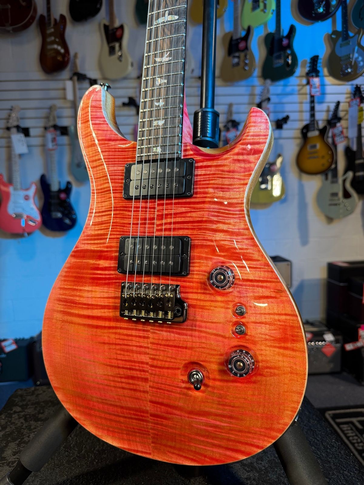 PRS Limited Custom 24-08 Stained Neck – Private Stock Salmon #539, Ziricote