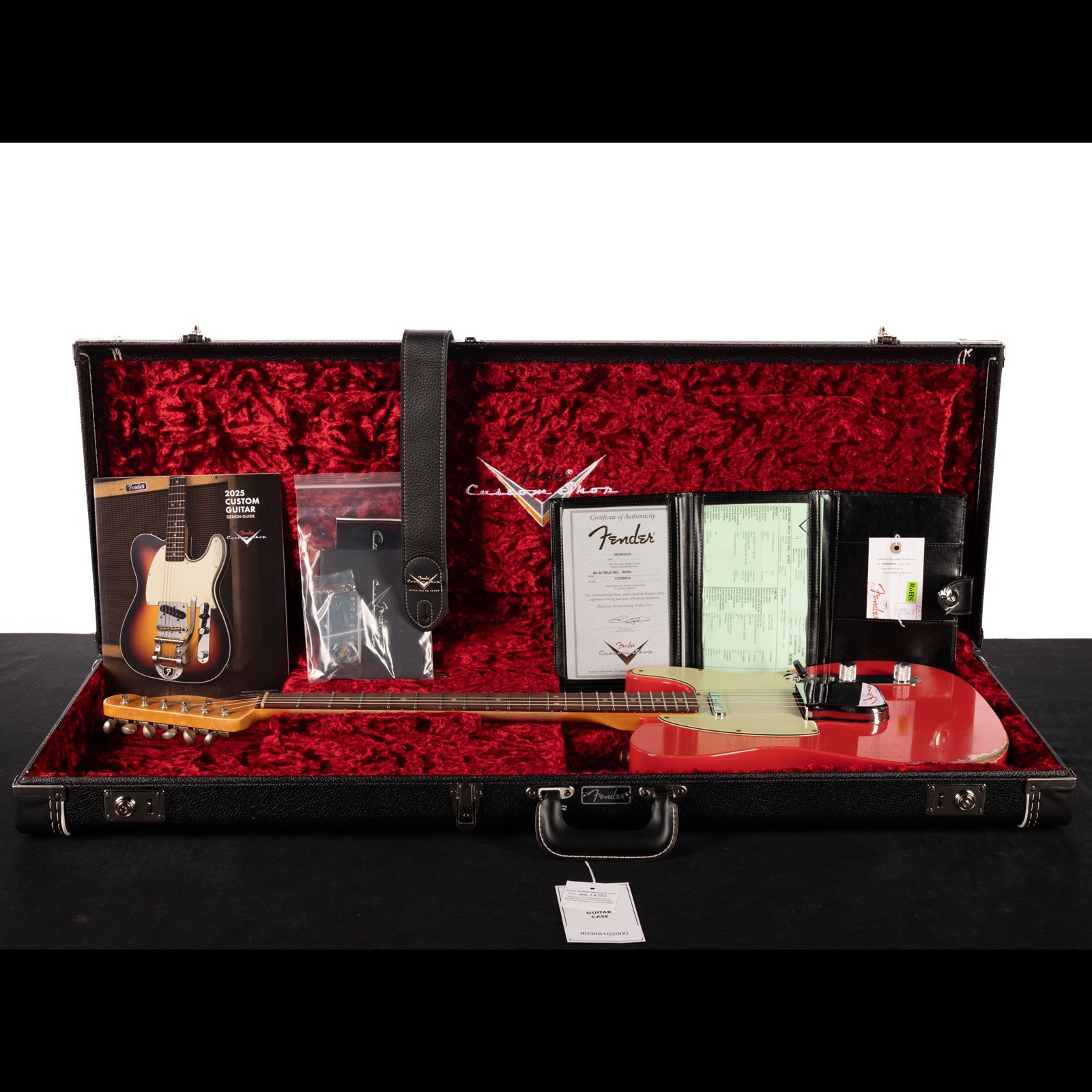 Fender Custom Shop 1963 Telecaster Relic Aged Fiesta Red (218)