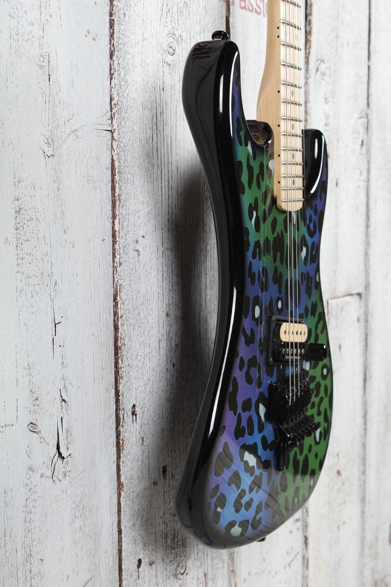 Kramer Baretta “Feral Cat” Electric Guitar Rainbow Leopard with Gig Bag