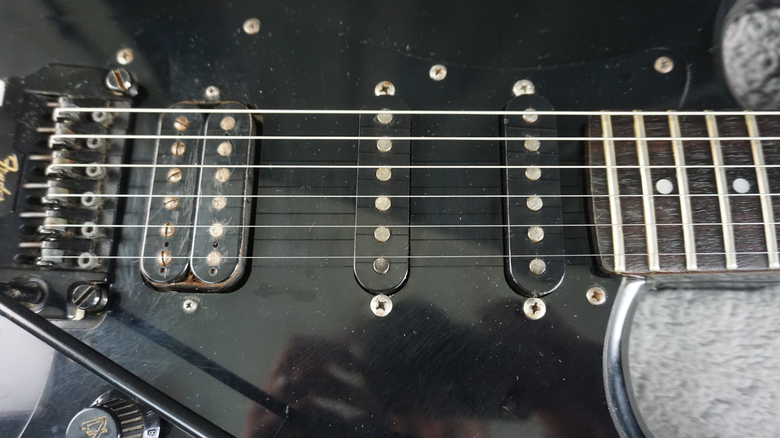 Fender Stratocaster Contemporary HSS Floyd Rose MIJ Fujigen E6 Black 1986-1987
