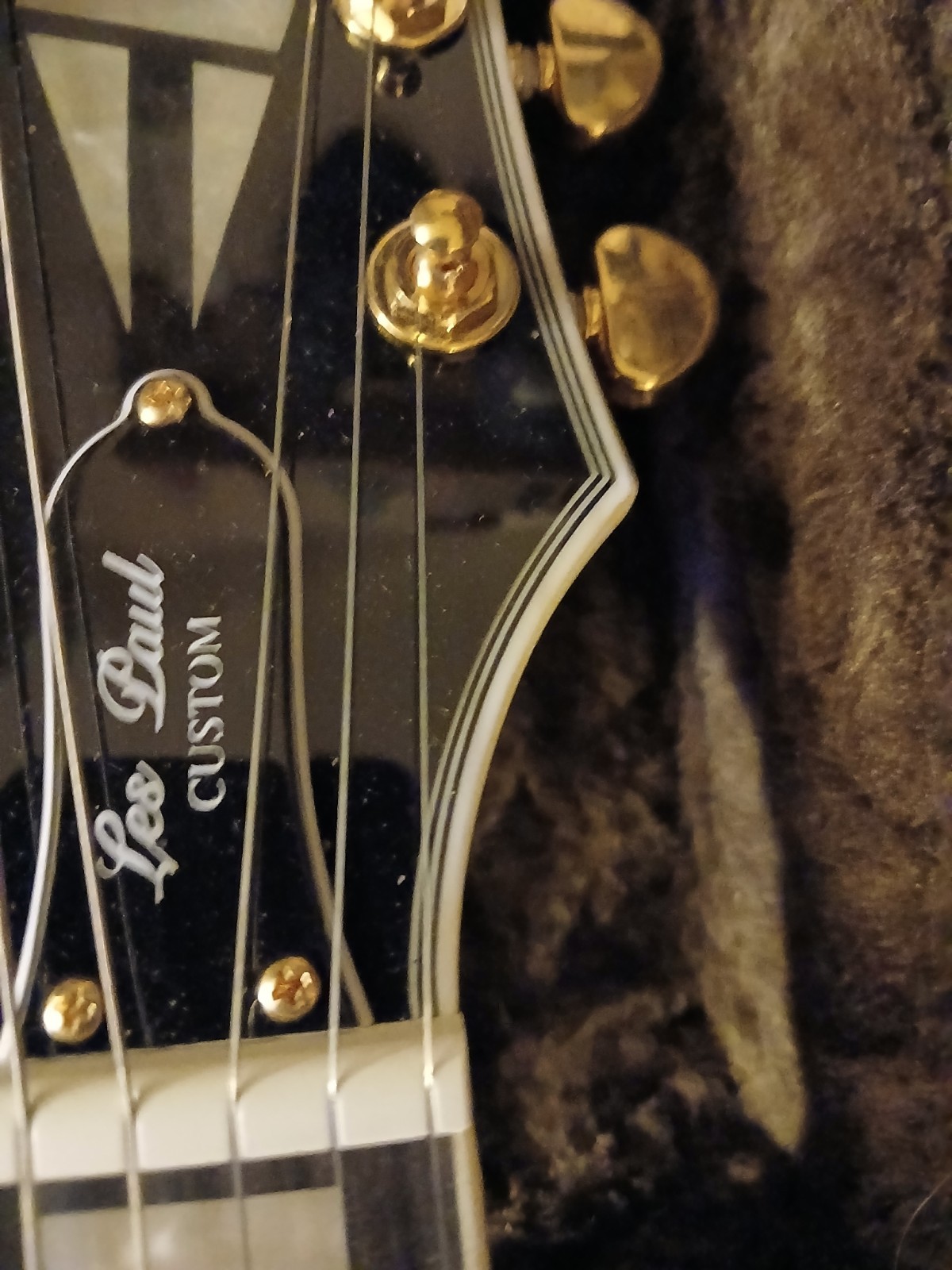 Epiphone Les Paul Custom White Solid Body 6-String Electric Guitar + Hard Case