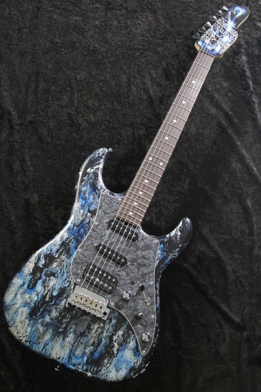 James Tyler Usa Studio Elite Hd “Black And Blue Shmear” Faux *Ok947