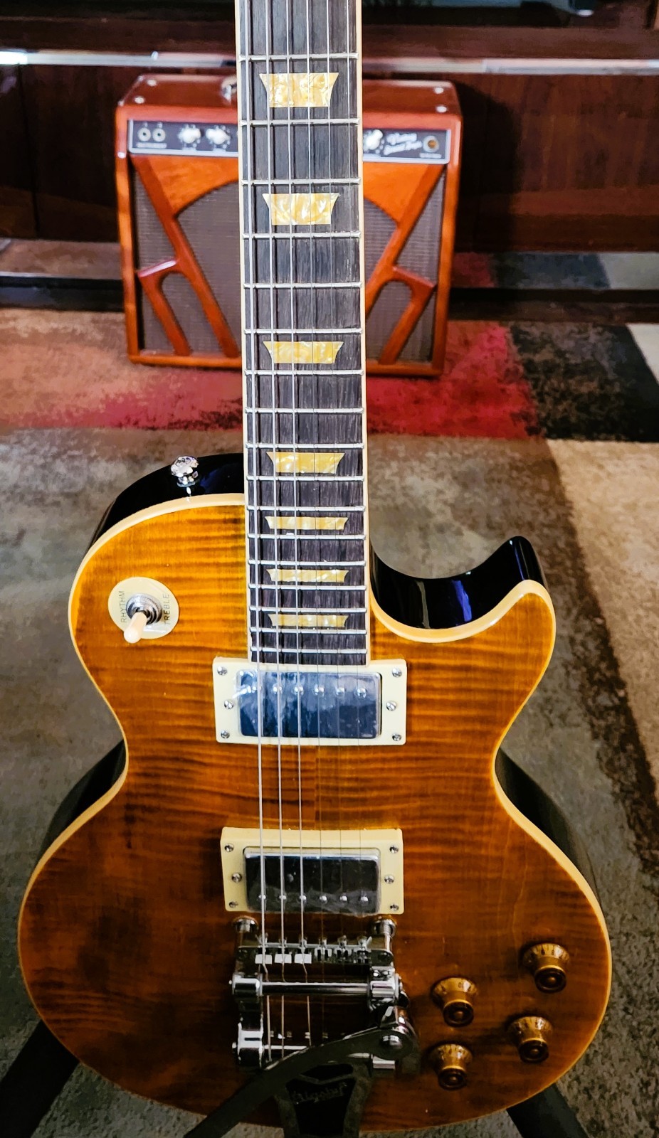 Joe Perry Boneyard Copy LP style Custom guitar w HSC Upgraded Duncan 59’ PAF’s