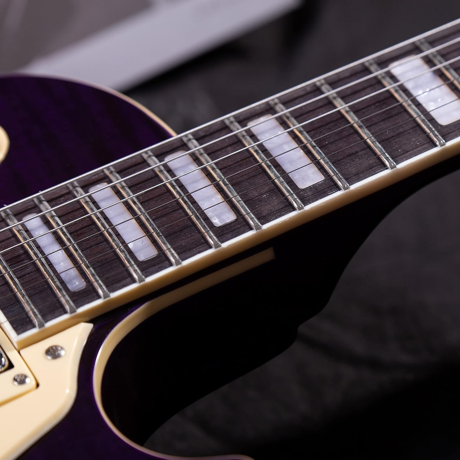 GROTE LPYS-006 Solid Body Electric Guitar with Gigbag – Purple