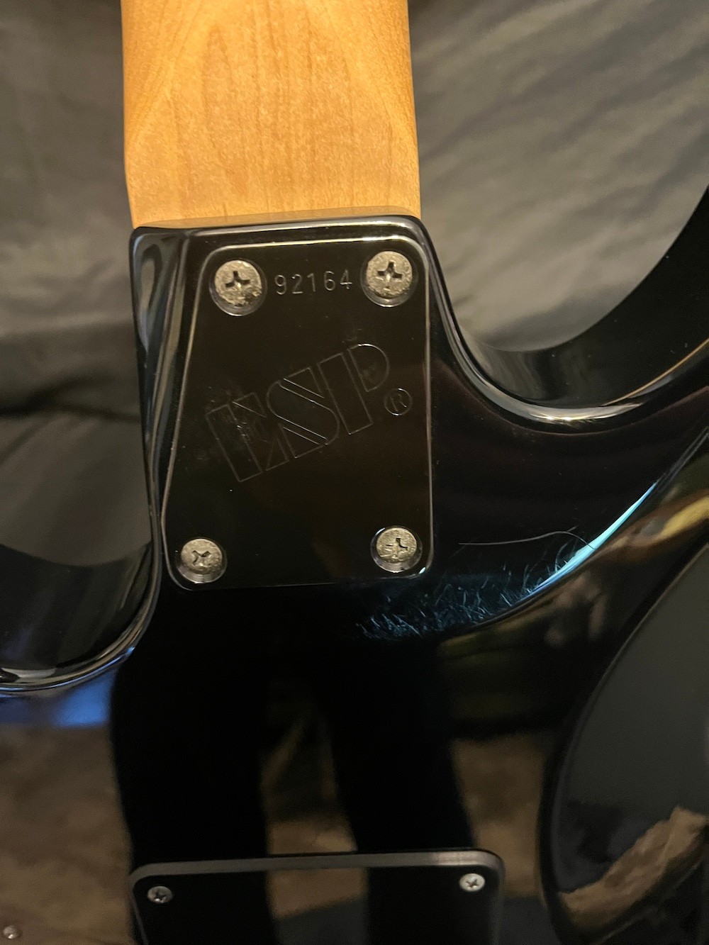 1989 Vintage ESP M-1 Guitar in Black-H/S/S EMG’s Chris DeGarmo Look W/OHSC