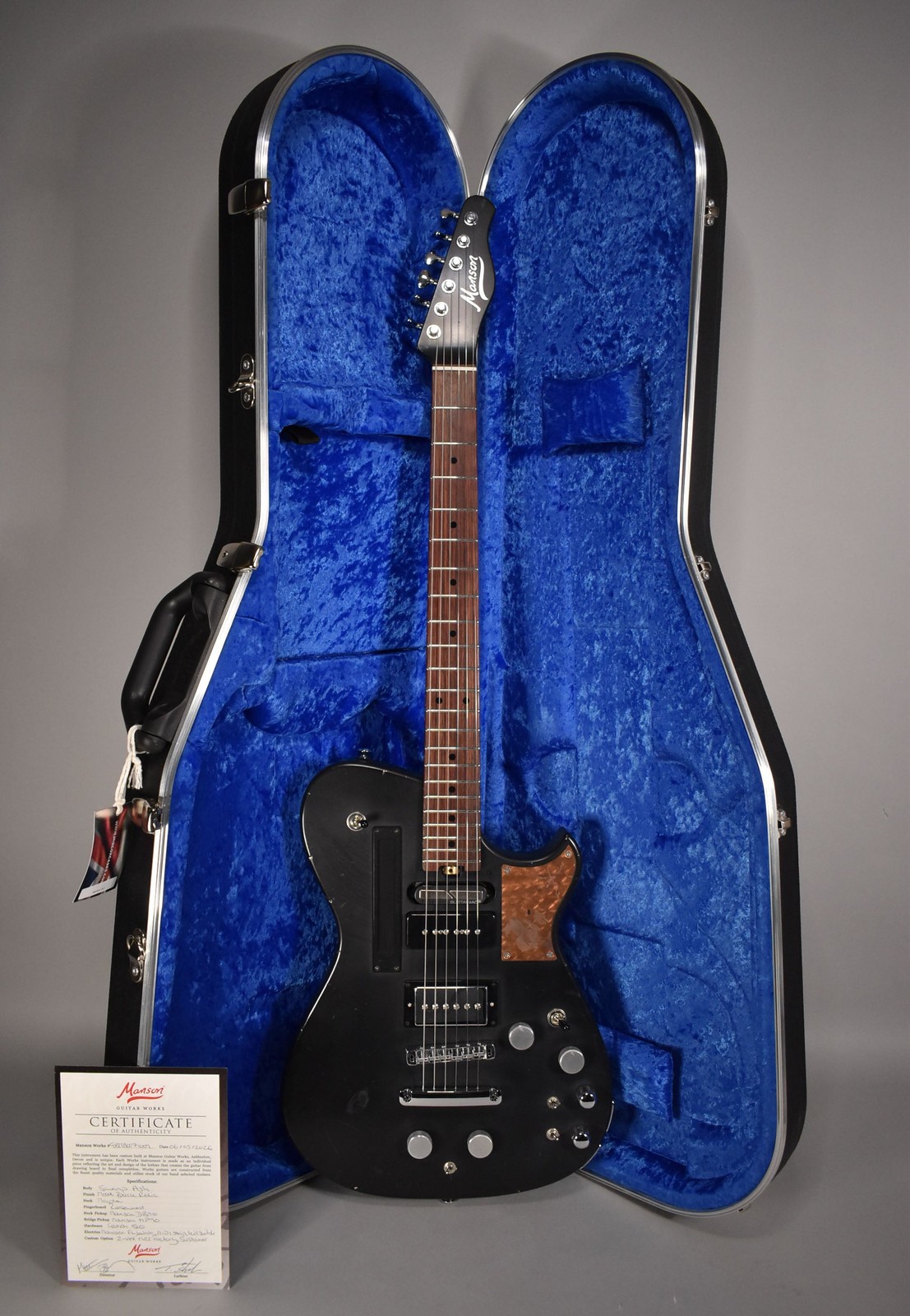 2026 Manson Guitar Works New Era MB | Relic Black Edition W/OHSC