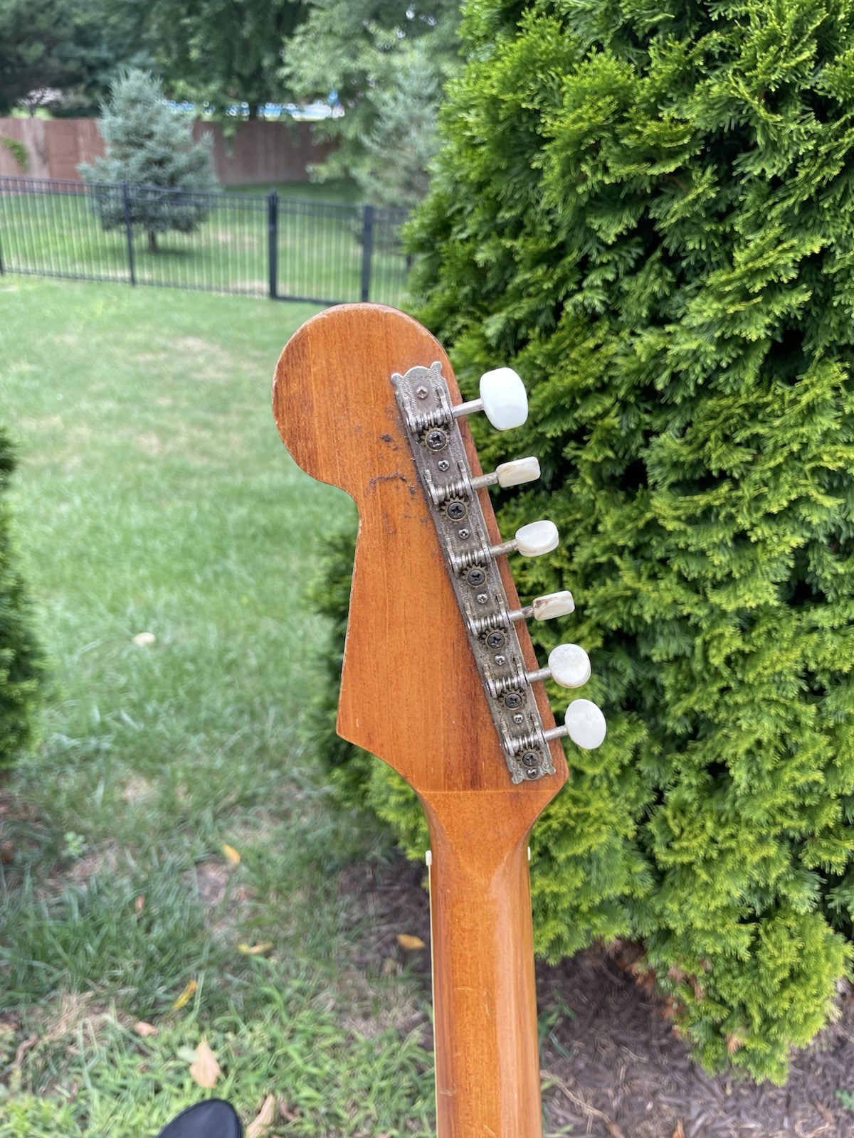 Vintage 60s Teisco Sunburst 2 Gold Foil Pickup Japan Electric Guitar FREE SHIP