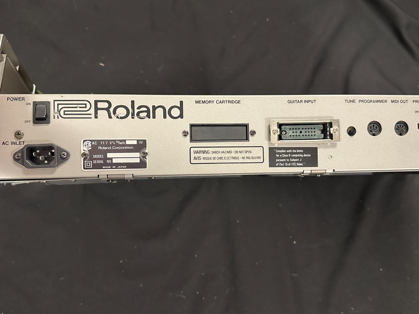 Roland GR-707 Red Electric Guitar in pink case, Synthesizer with GR-700 Controls