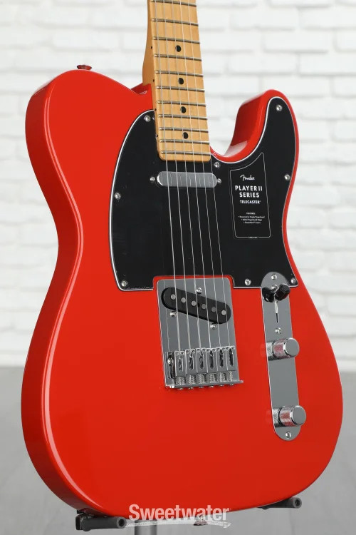 Fender Player II Telecaster Electric Guitar – Coral Red with Maple Fingerboard