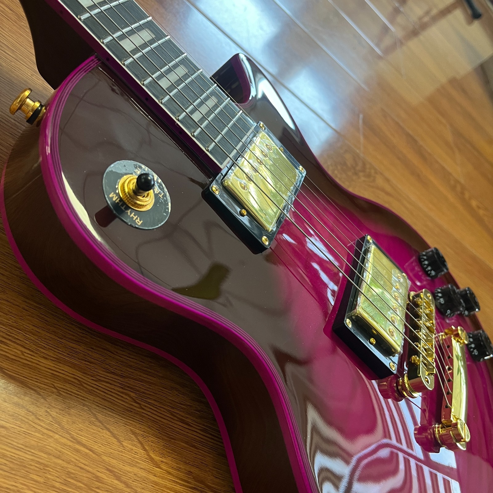Purple Burst LP Style Electric Guitar Rosewood Fingerboard Gold Hardware