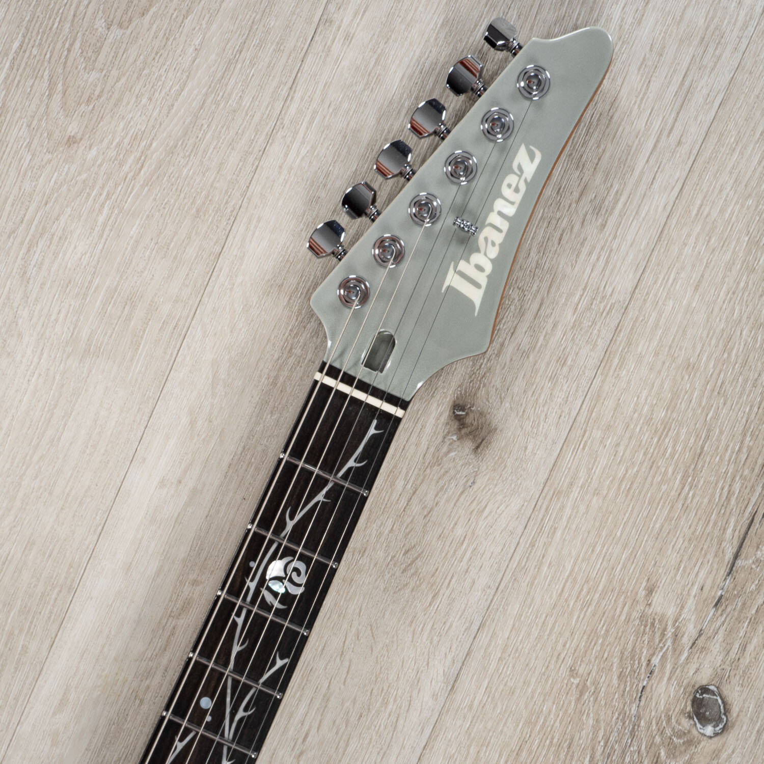Ibanez TOD10 Tim Henson Signature Guitar, Fishman Fluence Pickups Classic Silver
