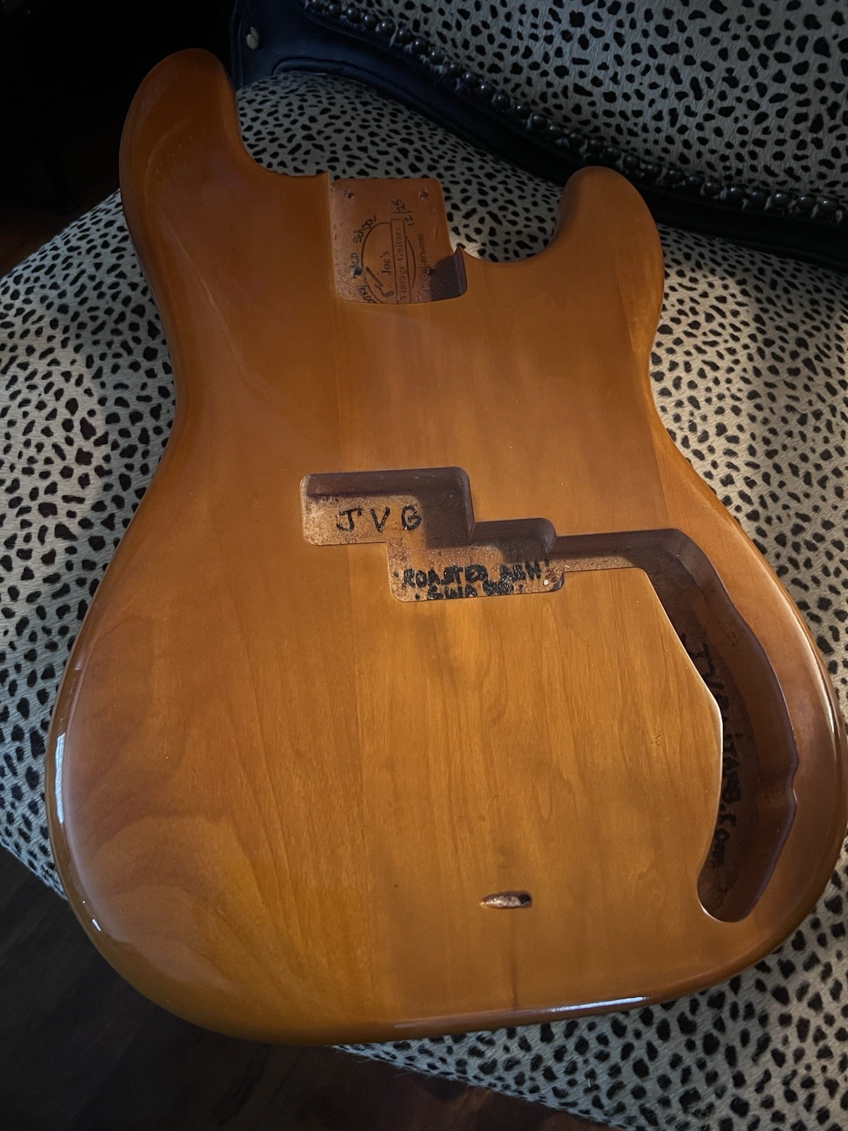 P bass Body NITRO Patina Hippy natural ROASTED SWAMP ASH ORDER HERE JVGuitars