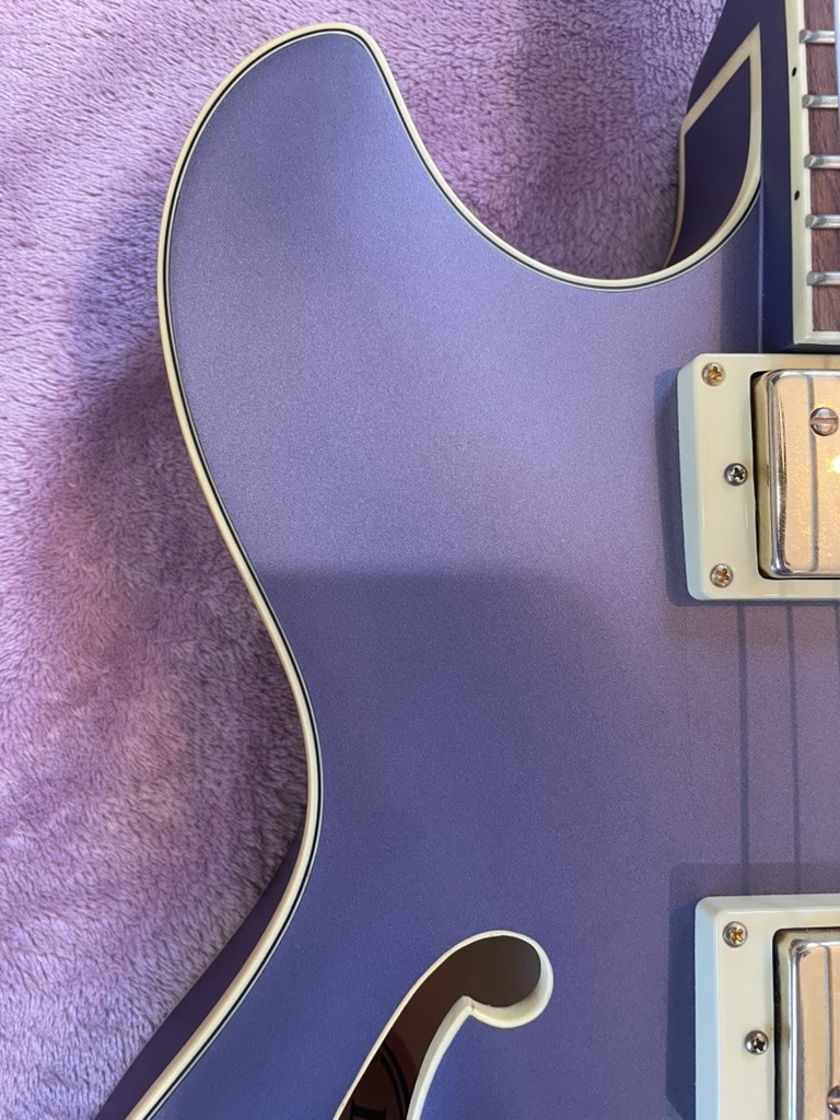 Ibanez Artcore AS73G Semi-Hollowbody Electric Guitar – Metallic Purple Flat