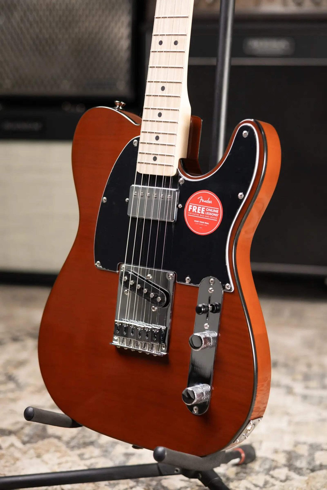 Squier Affinity Series Telecaster FMT SH Electric Guitar – Mocha