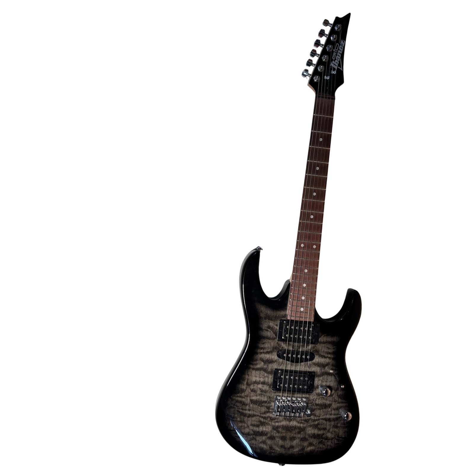 Ibanez GIO Grx70qa Black Sunburst 6-String 22-Fret Electric Guitar 4435