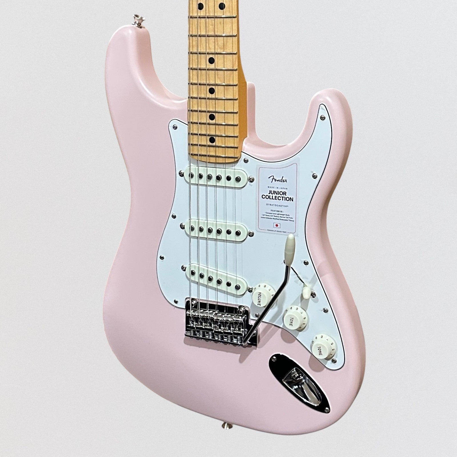 Fender MIJ Japan Junior Collection Stratocaster Electric Guitar – Pink