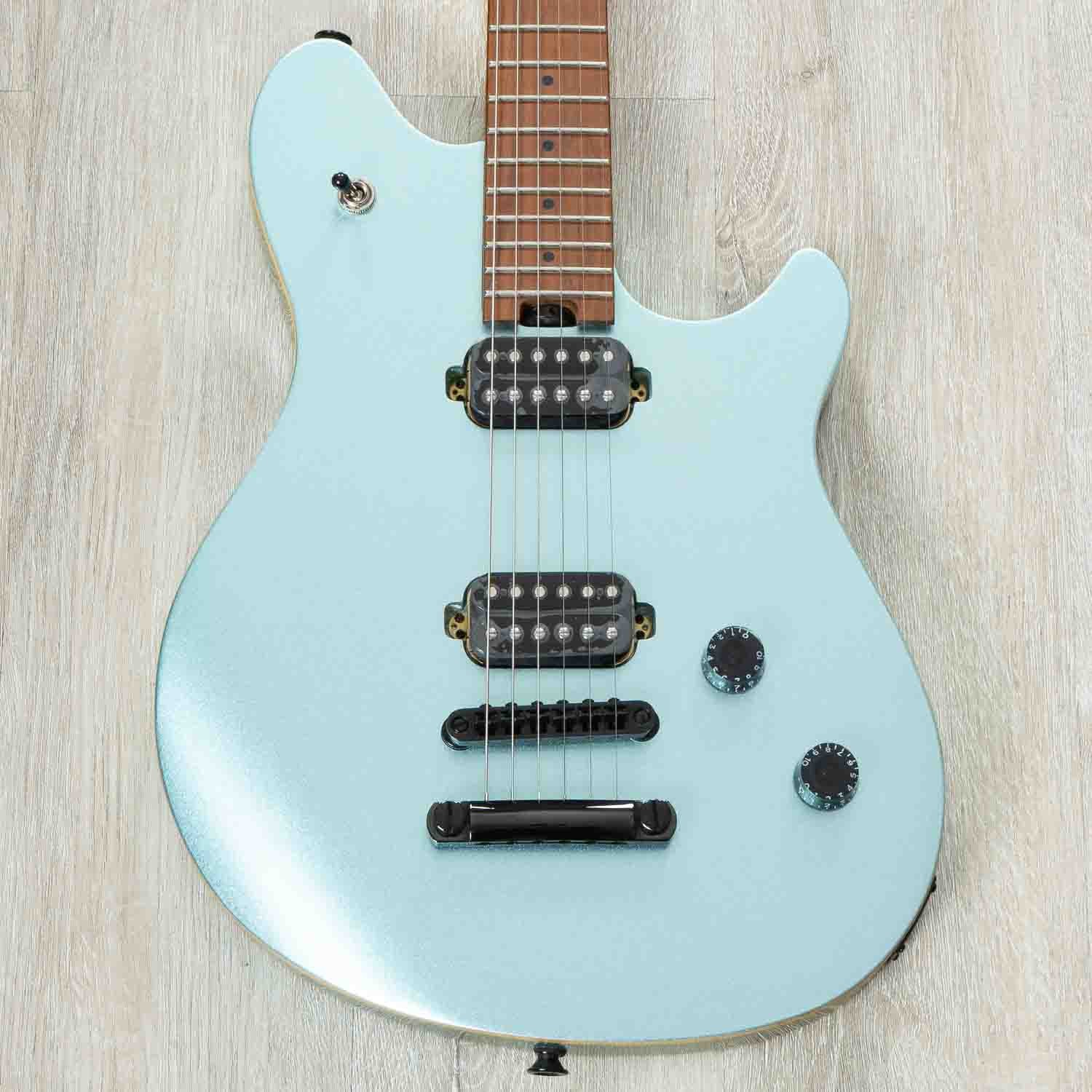 EVH Wolfgang Standard T.O.M. Guitar, Baked Maple Neck, Sea Foam Pearl Metallic