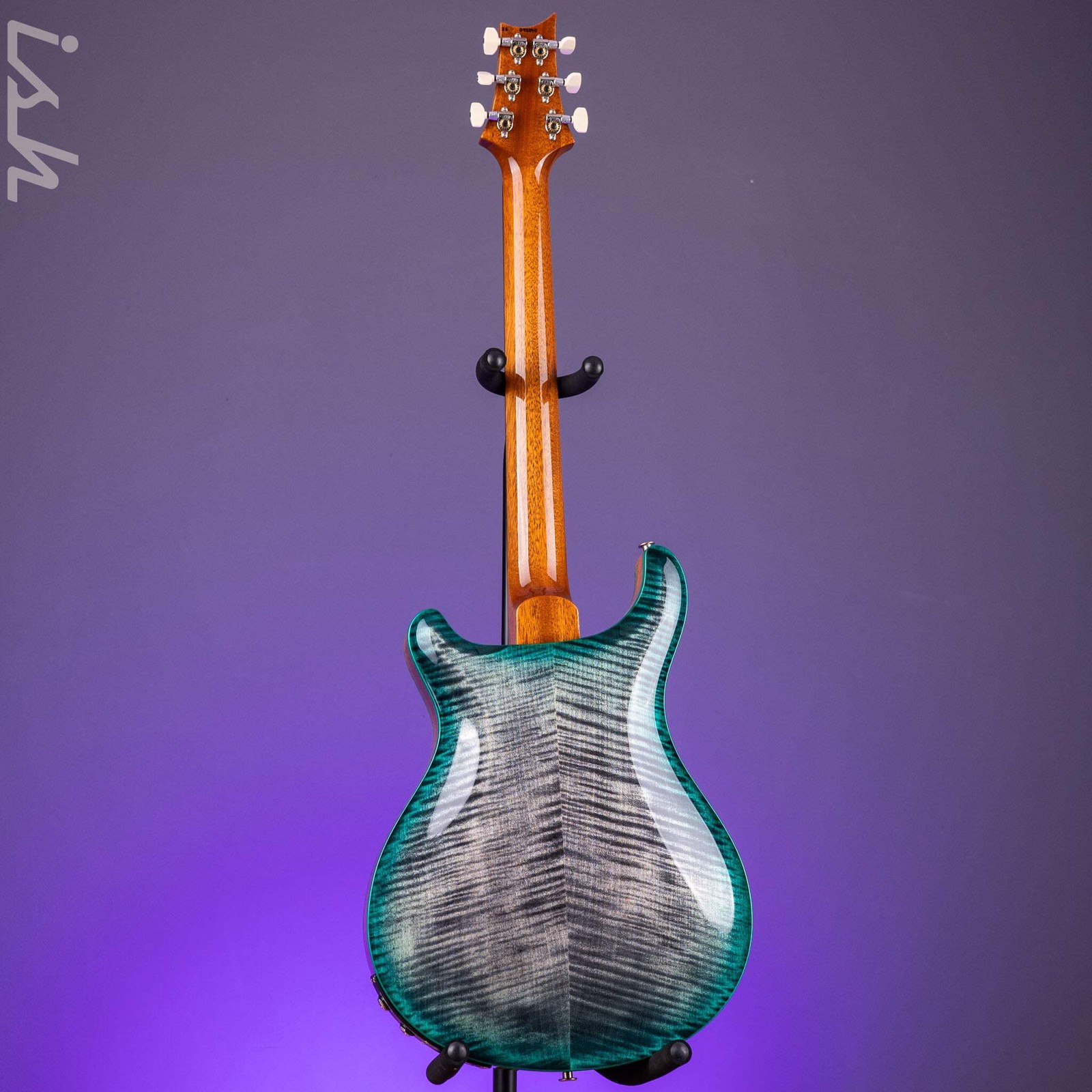 PRS Hollowbody II Piezo Grey Black Turquoise Burst Custom Color