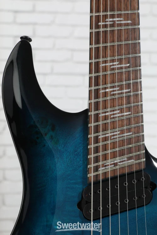 Schecter Omen Elite-7 Multiscale 7-string Electric Guitar – See Through Blue
