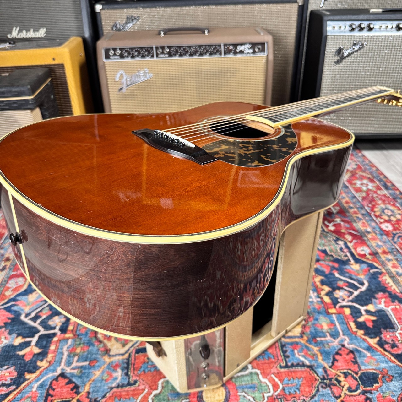 *Video* Yamaha Custom Shop Luxury Line LL31B 1997 All Solid Woods w/Tags & HSC