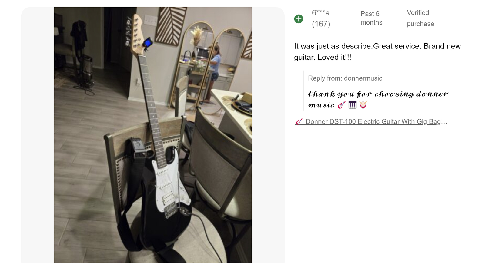 🎸 Donner DST-100 Electric Guitar With Amplifier Gig Bag & Accessories Black