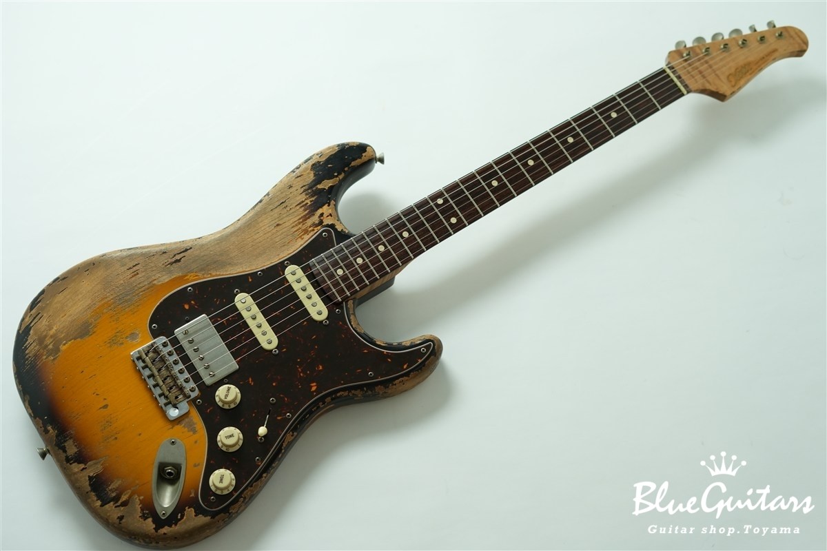 Xotic Xsc-2 – 2 Tone Burst Super Heavy Aged / Alder Roasted Flame Maple Safe del