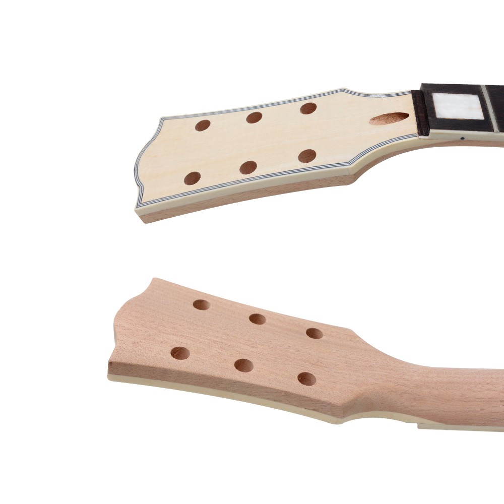 Guitar kits 22 fret 24.75 inch Neck Solid wood body Flamed Maple Veneer