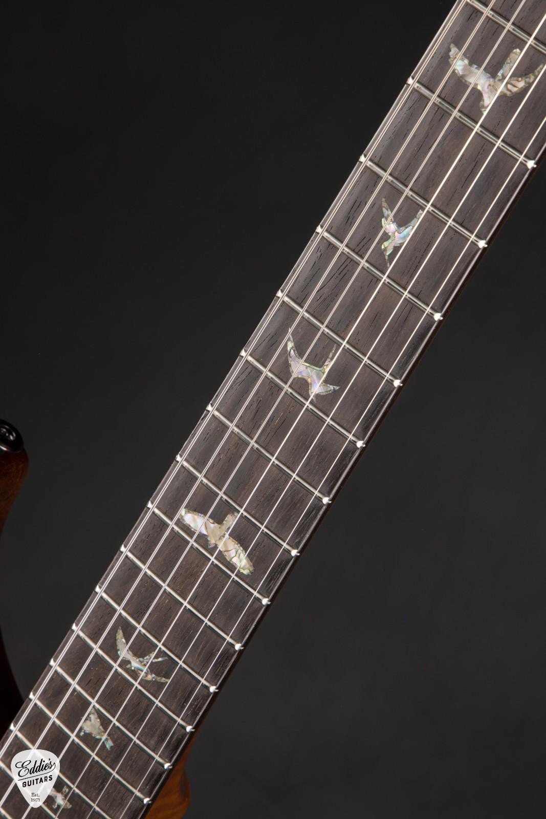 PRS Eddie’s Guitars Wood Library Studio Quilt Top/Brazilian FB – McCarty Tobacco