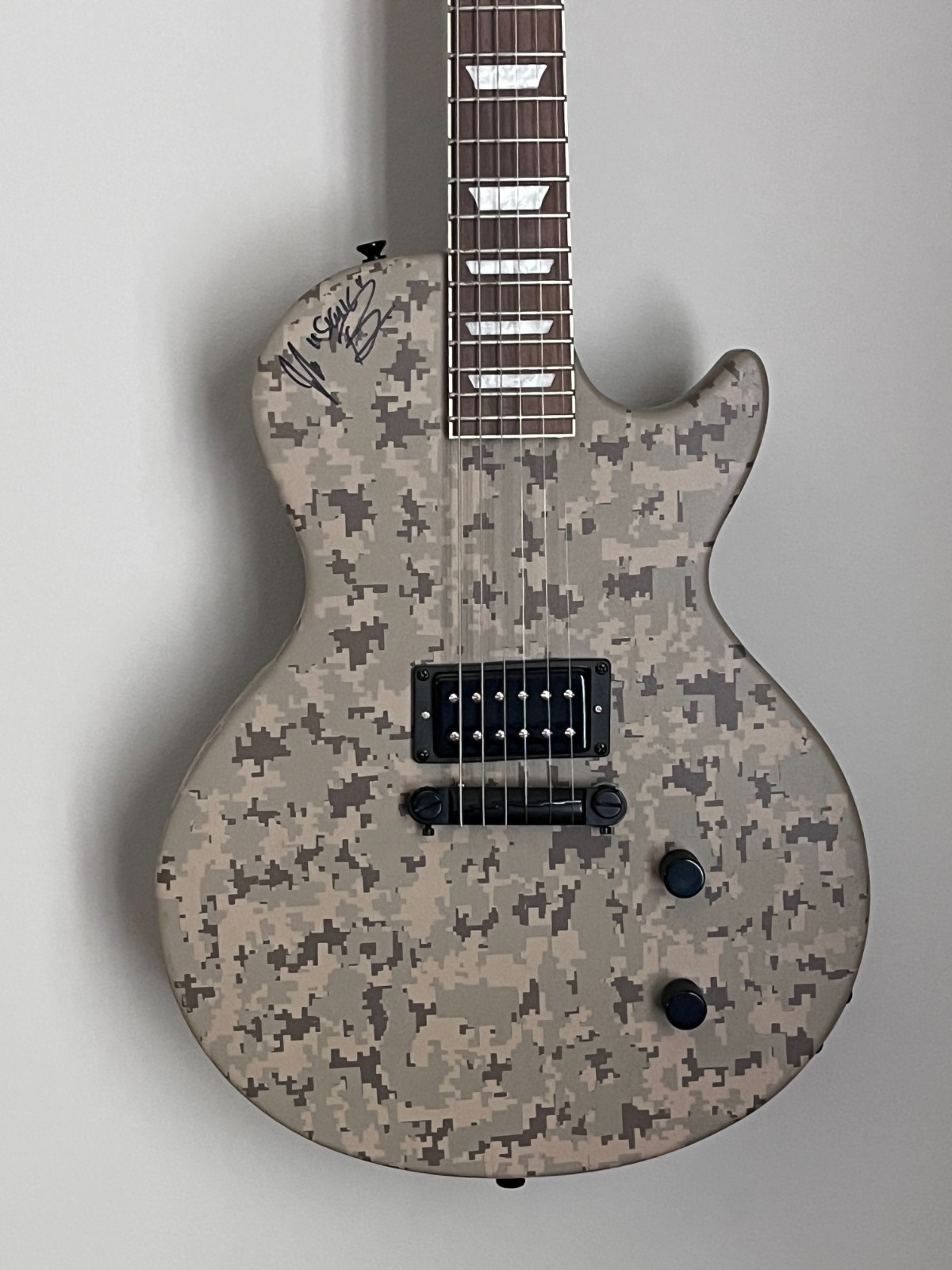 2017 Inspire Guitars Custom Camo Guitar Auto by Jeff “Skunk” Baxter (1 of 1)