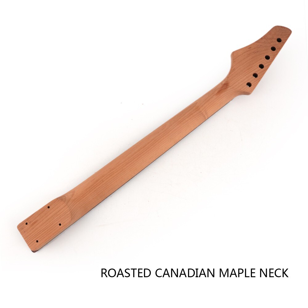 DIY electric TL guitar kits roasted maple neck 2pcs mahogany body rosewood FN